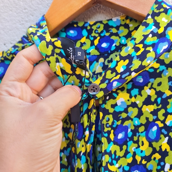 Rails | Carmel Cutout Long Sleeve Dress in Abstract Garden Size XS - Picture 12 of 12